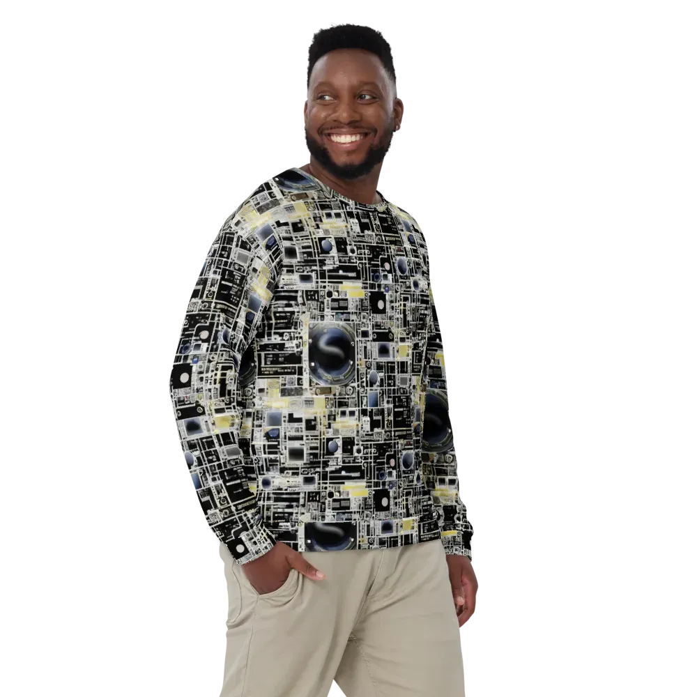 Midnight Control Grid on Sweatshirt — Front