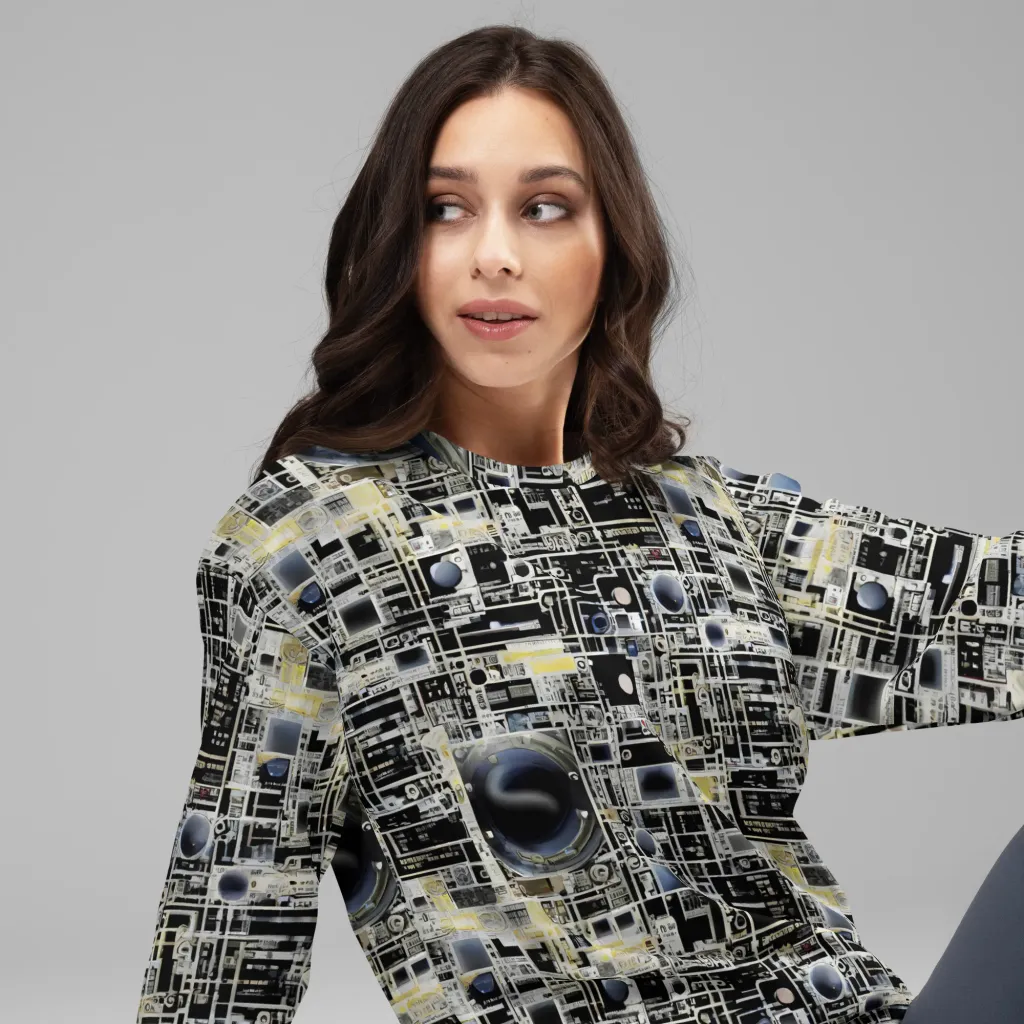 Midnight Control Grid on Sweatshirt — Right Front