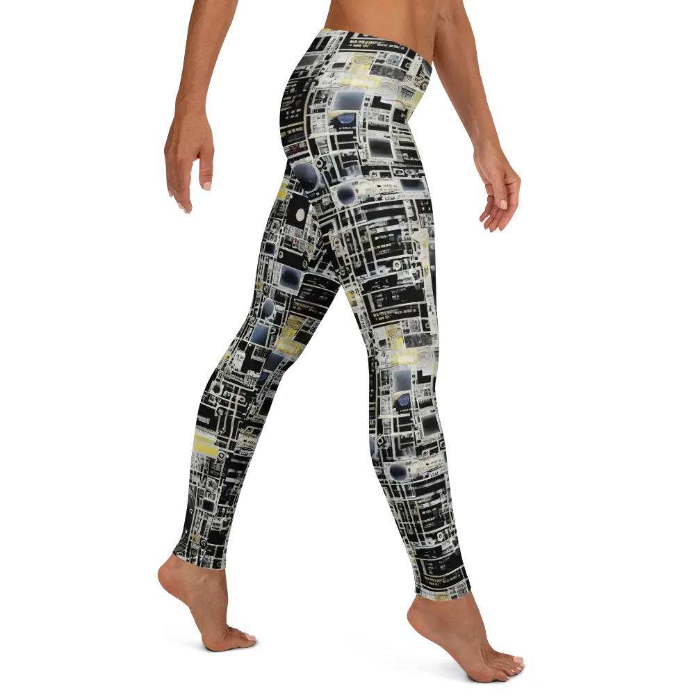 Midnight Control Grid on Leggings — Right