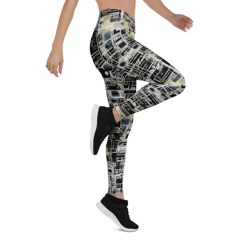 Midnight Control Grid on Leggings — Right