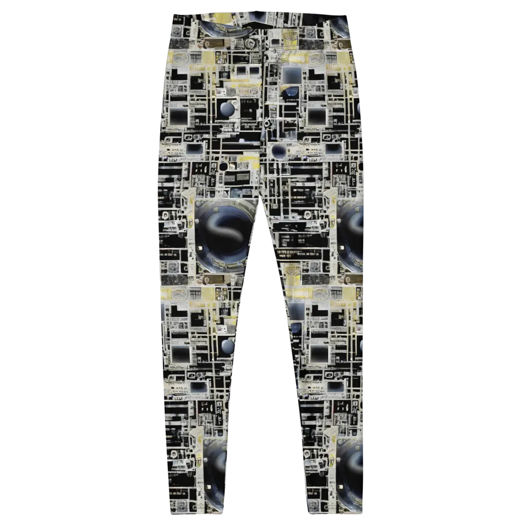 Midnight Control Grid on Leggings — Front
