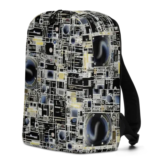 Midnight Control Grid on a Minimalist Backpack