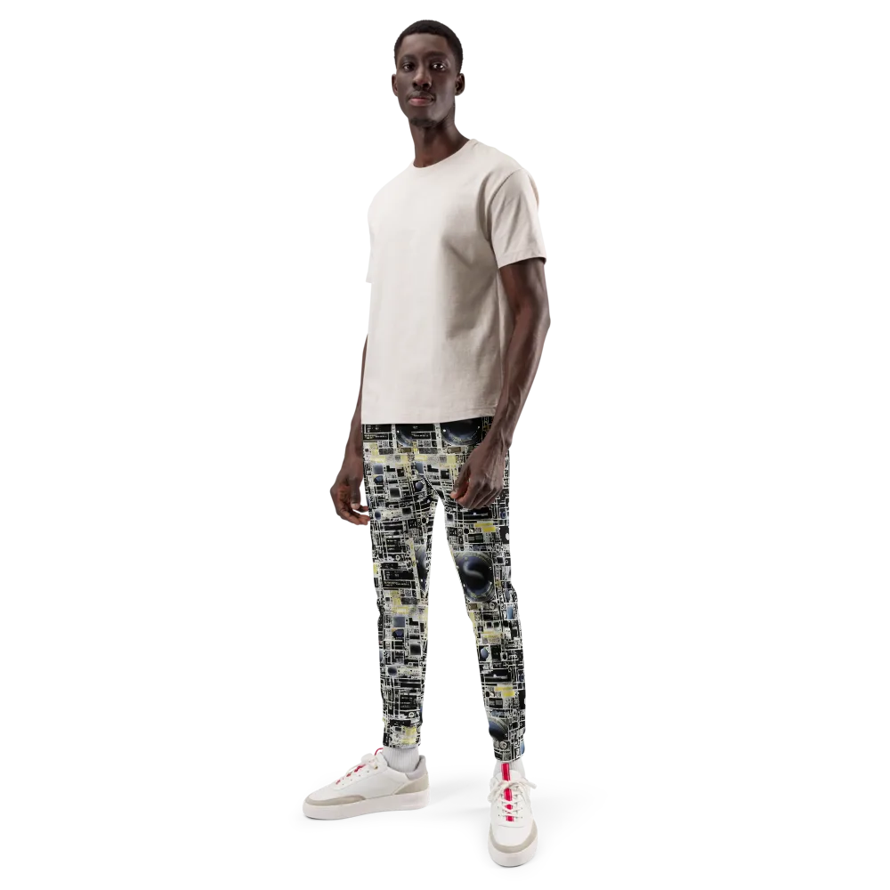 Midnight Control Grid on Men's Joggers — Front
