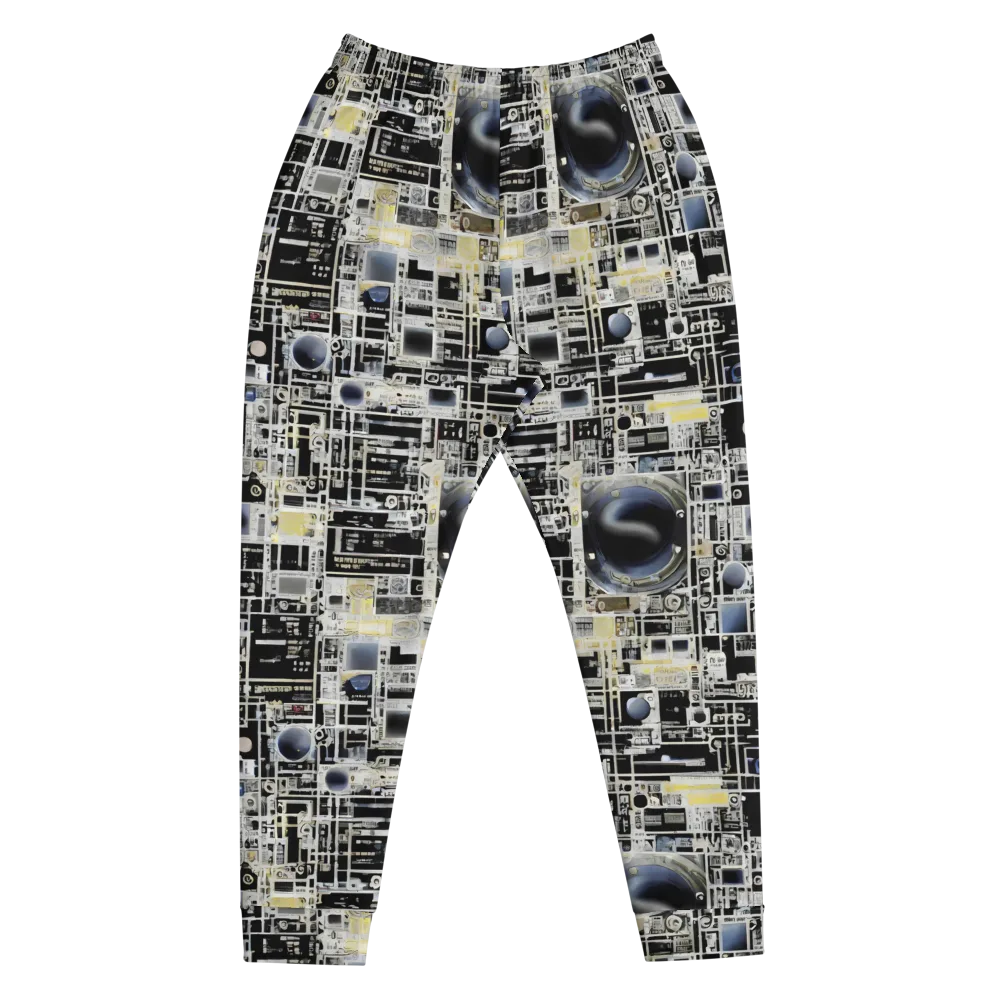 Midnight Control Grid on Men's Joggers — Front