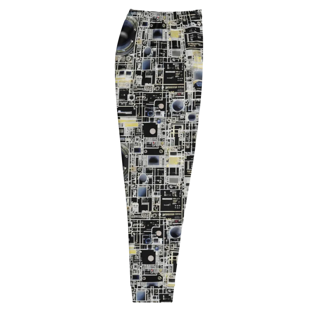 Midnight Control Grid on Men's Joggers — Right