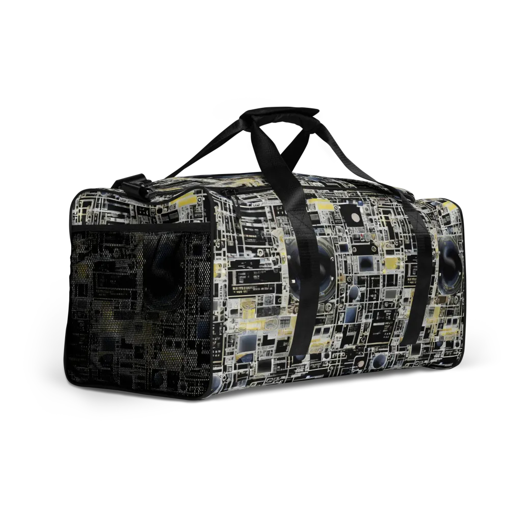 Midnight Control Grid on Duffle Bag — Right Front
