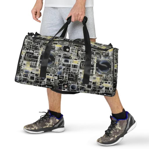 Midnight Control Grid on a Duffle Bag