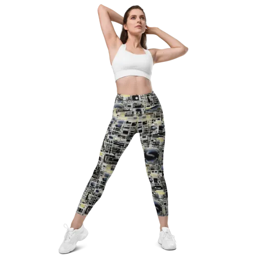 Midnight Control Grid on a Leggings with Pockets