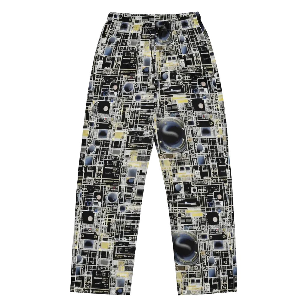 Midnight Control Grid on Women's Pajama Pants — Front