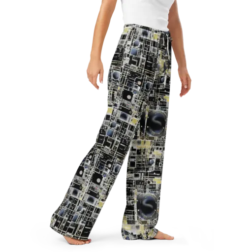 Midnight Control Grid on a Women's Pajama Pants