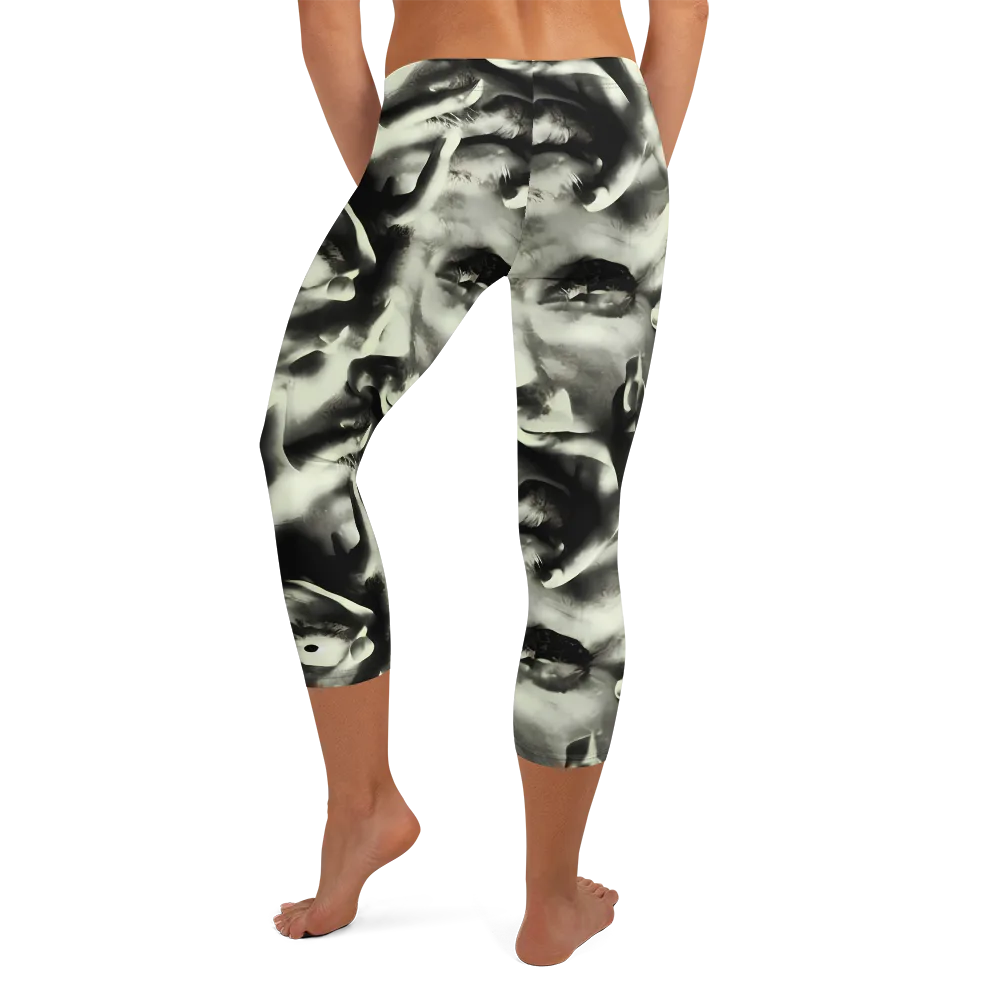 Shadowed Mystique on Capri Leggings — Back