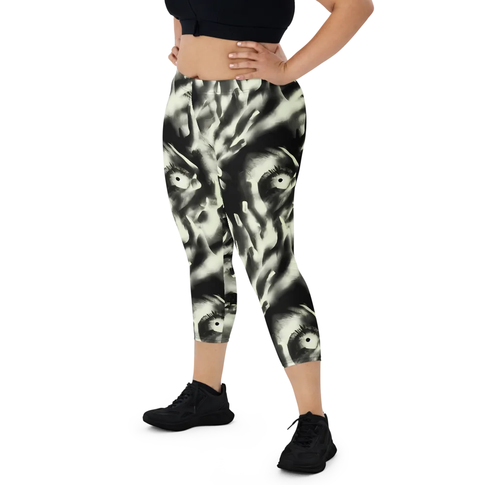 Shadowed Mystique on Capri Leggings — Front