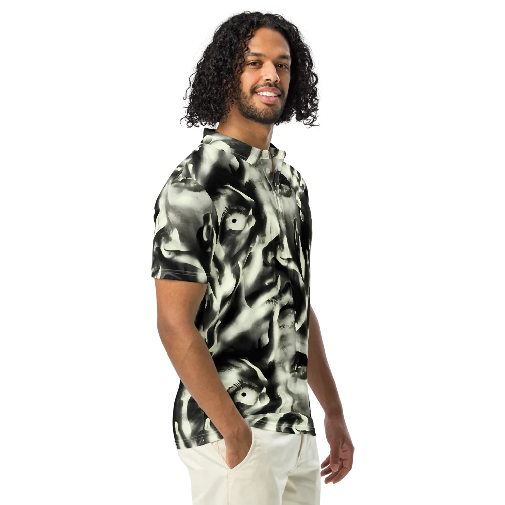 Shadowed Mystique on Men's Slim Fit Polo Shirt — Right Front