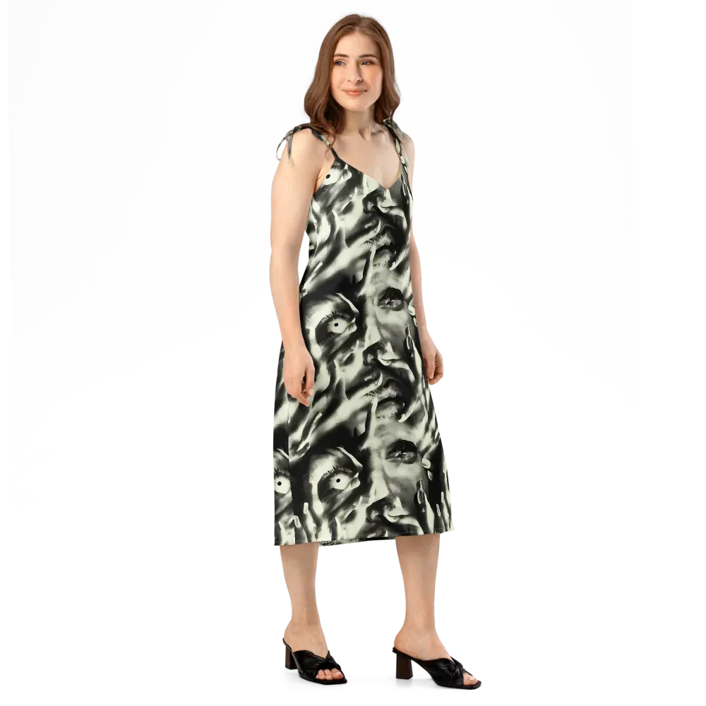 Shadowed Mystique on Slip Dress — Right Front