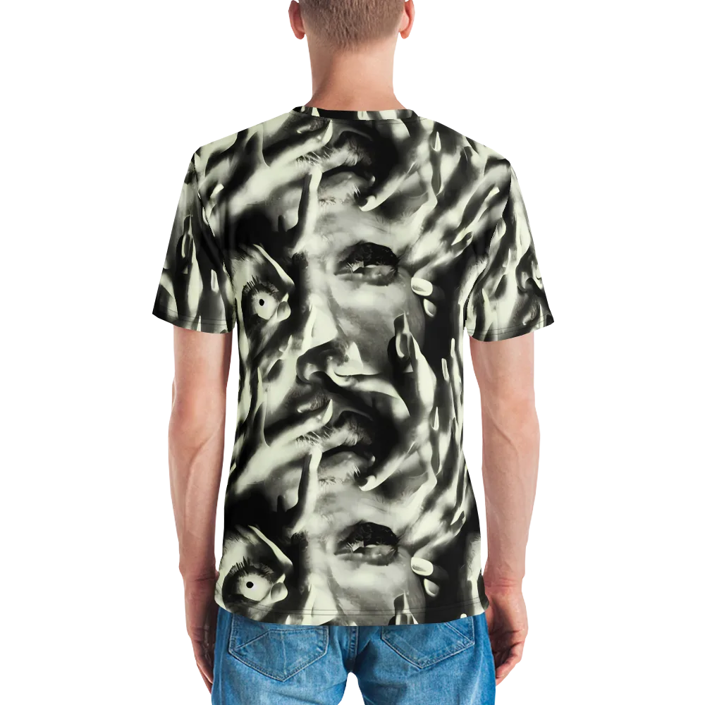 Shadowed Mystique on Men's Crew Neck T-Shirt — Back