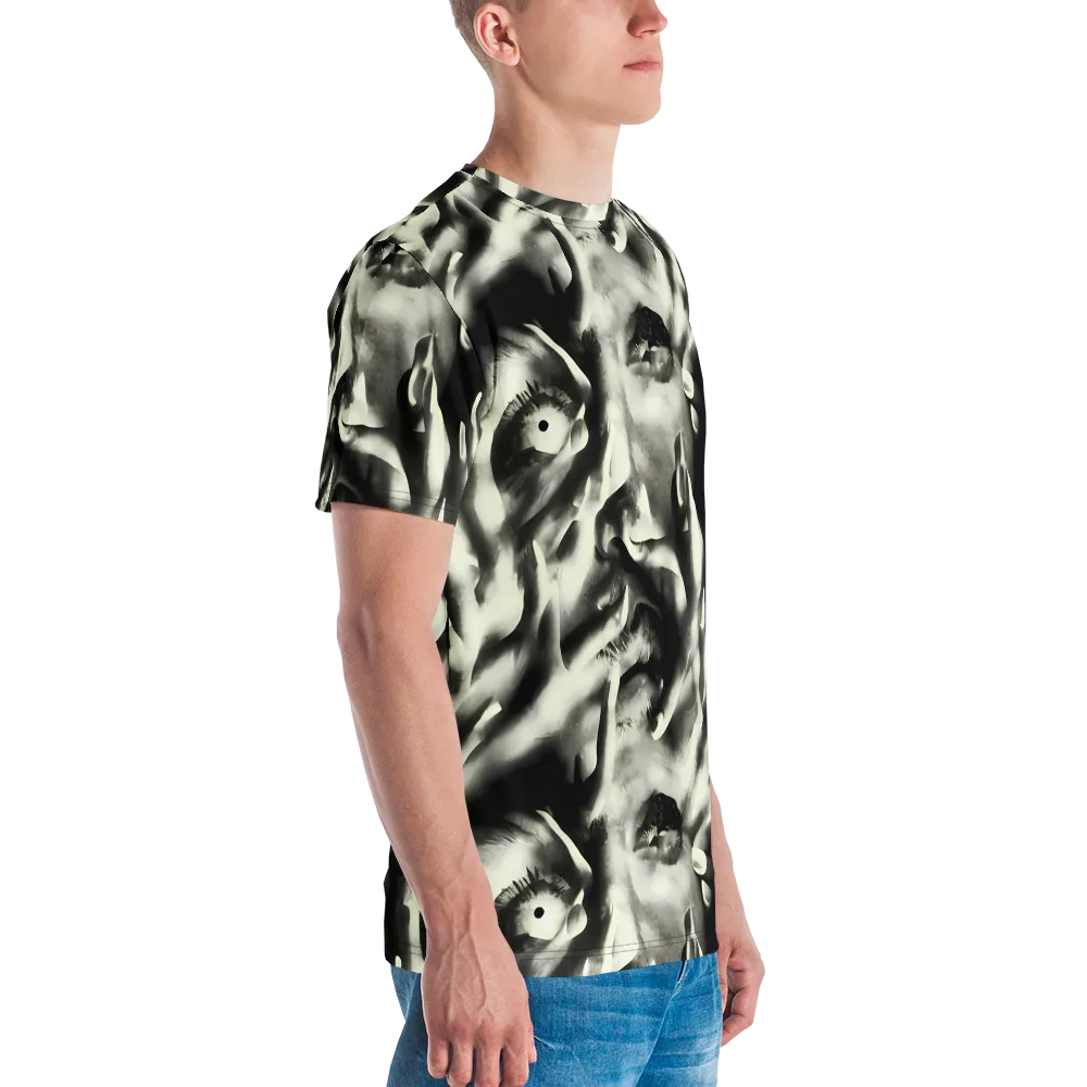 Shadowed Mystique on Men's Crew Neck T-Shirt — Right