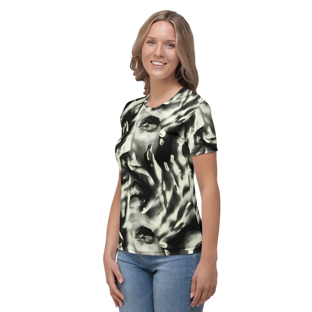Shadowed Mystique on Women's Crew Neck T-Shirt — Left