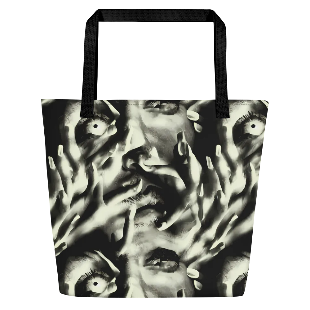 Shadowed Mystique on Large Tote Bag W/ Pocket — Front