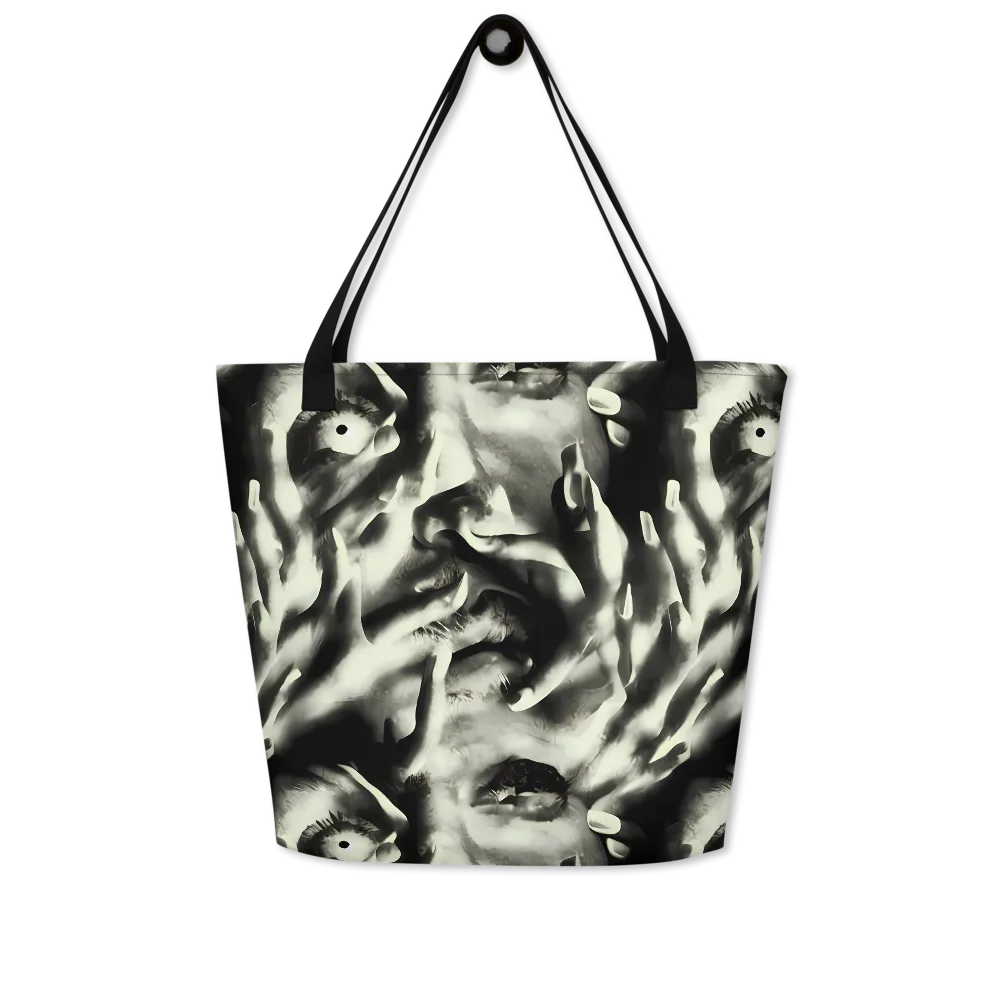 Shadowed Mystique on Large Tote Bag W/ Pocket — Front