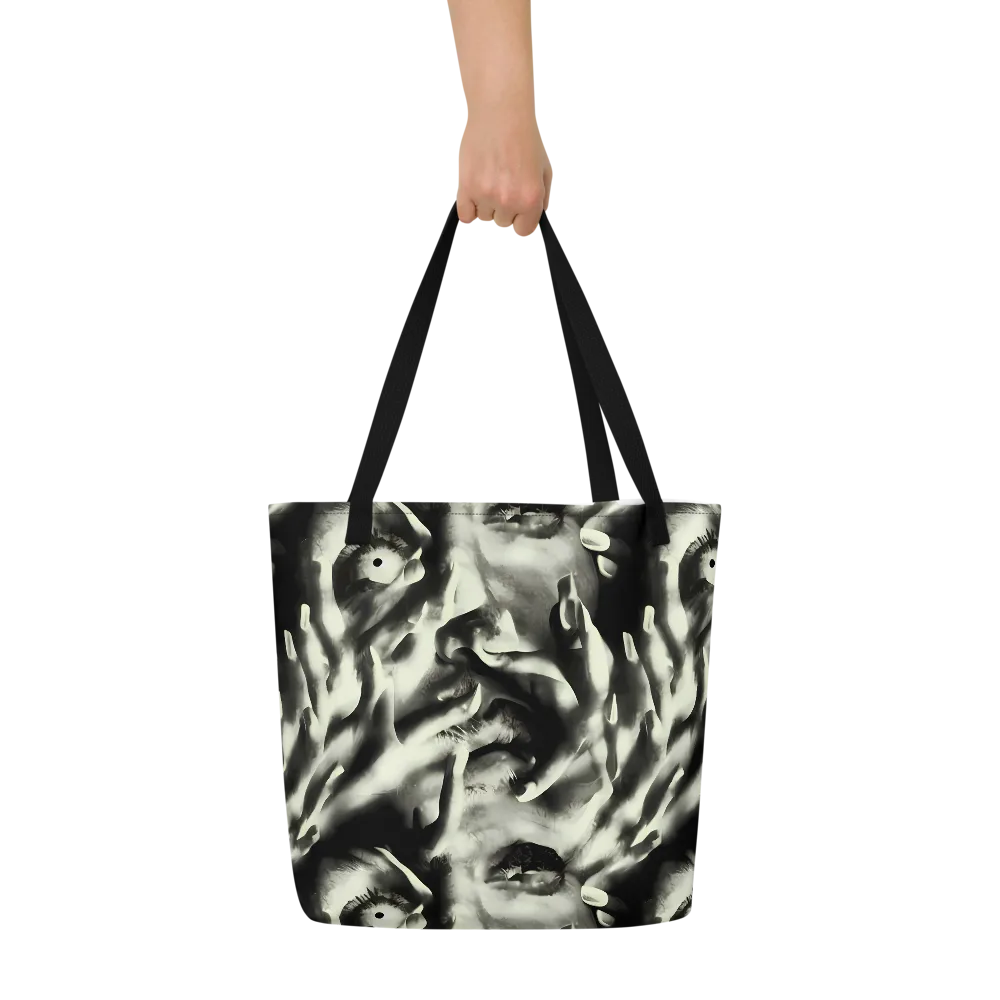 Shadowed Mystique on Large Tote Bag W/ Pocket — Front