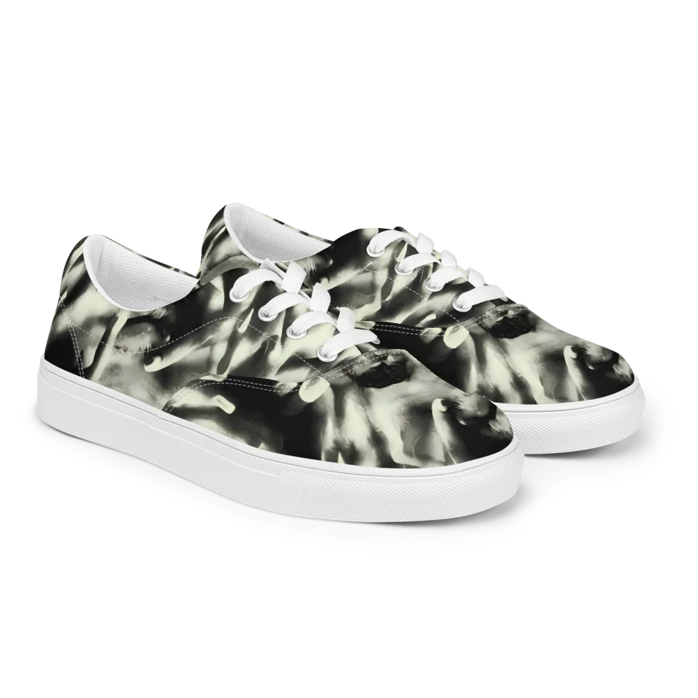 Shadowed Mystique on Men's Lace-Up Canvas Shoes — Right Front