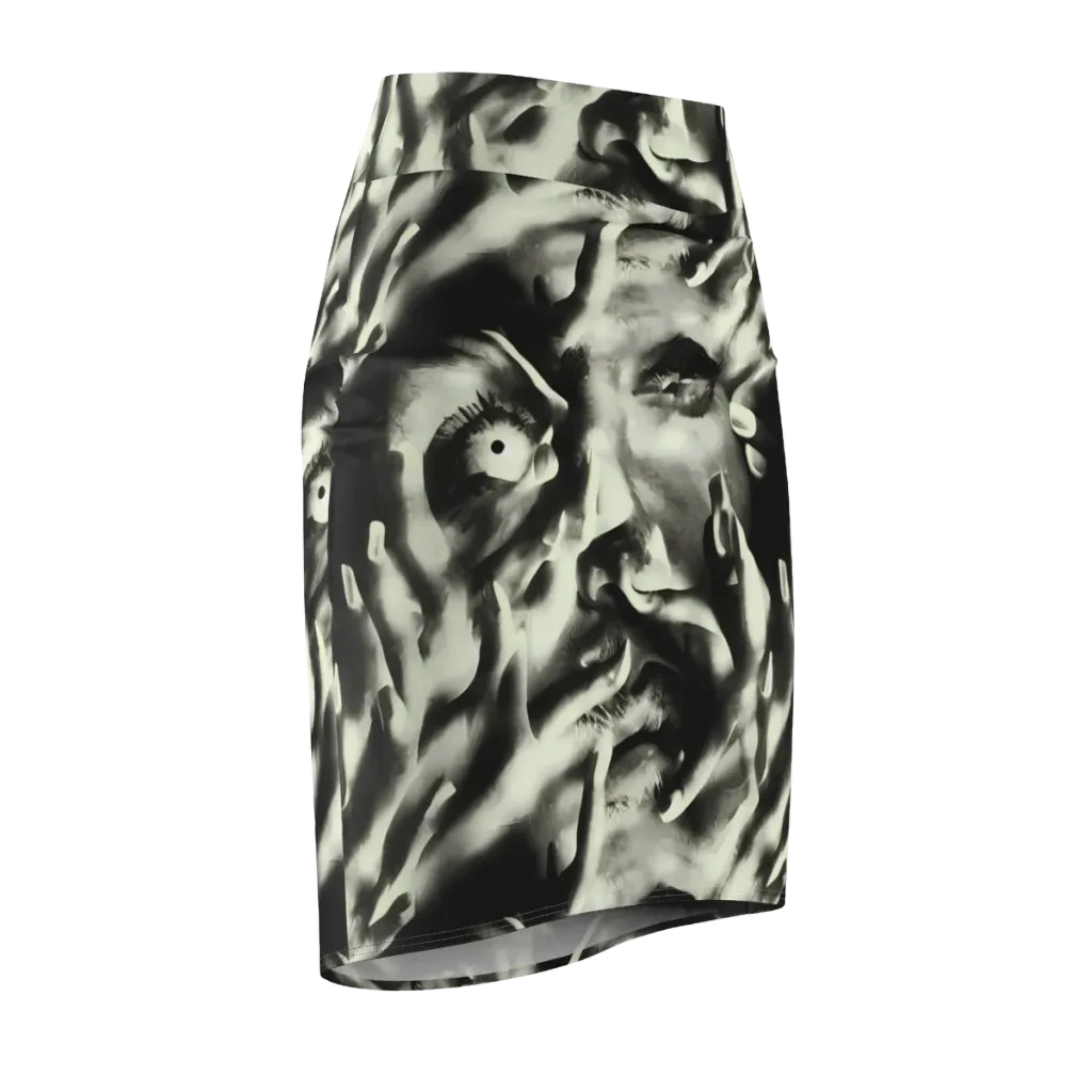 Shadowed Mystique on Pencil Skirt — Front Side