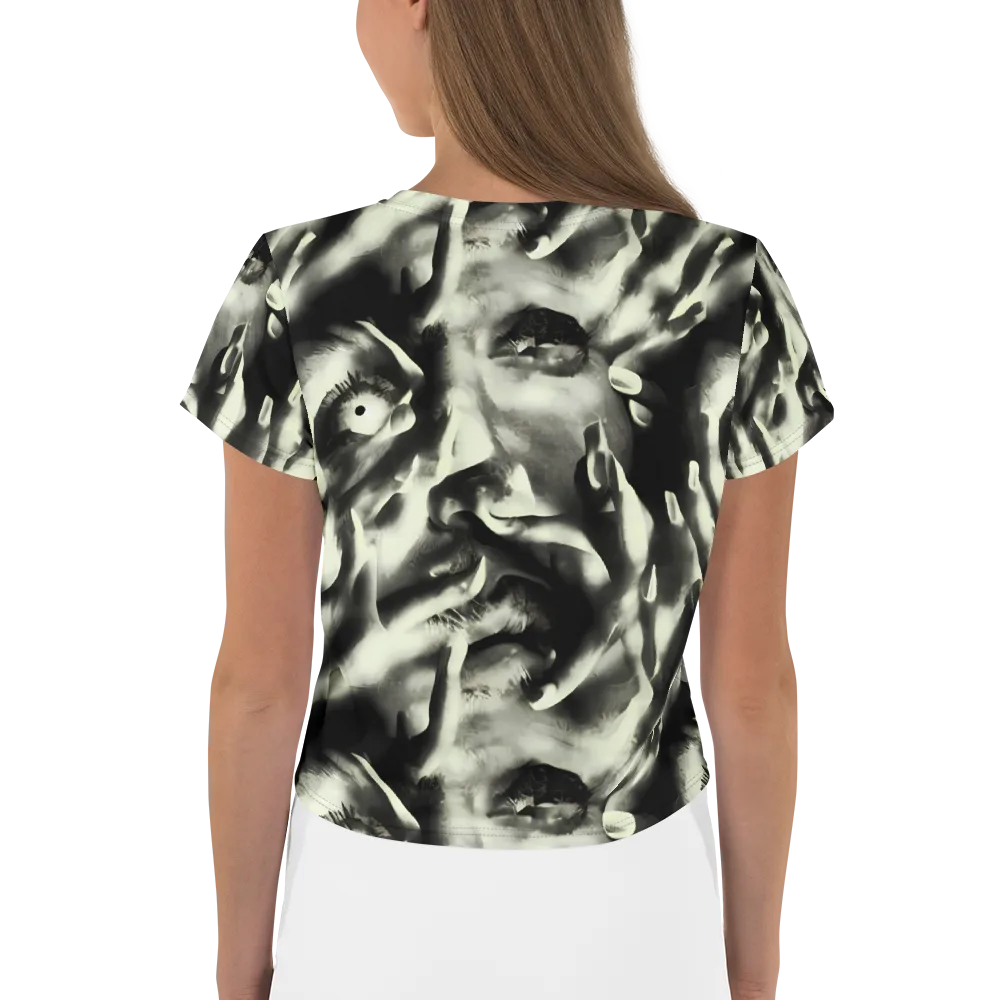 Shadowed Mystique on Crop Tee — Back