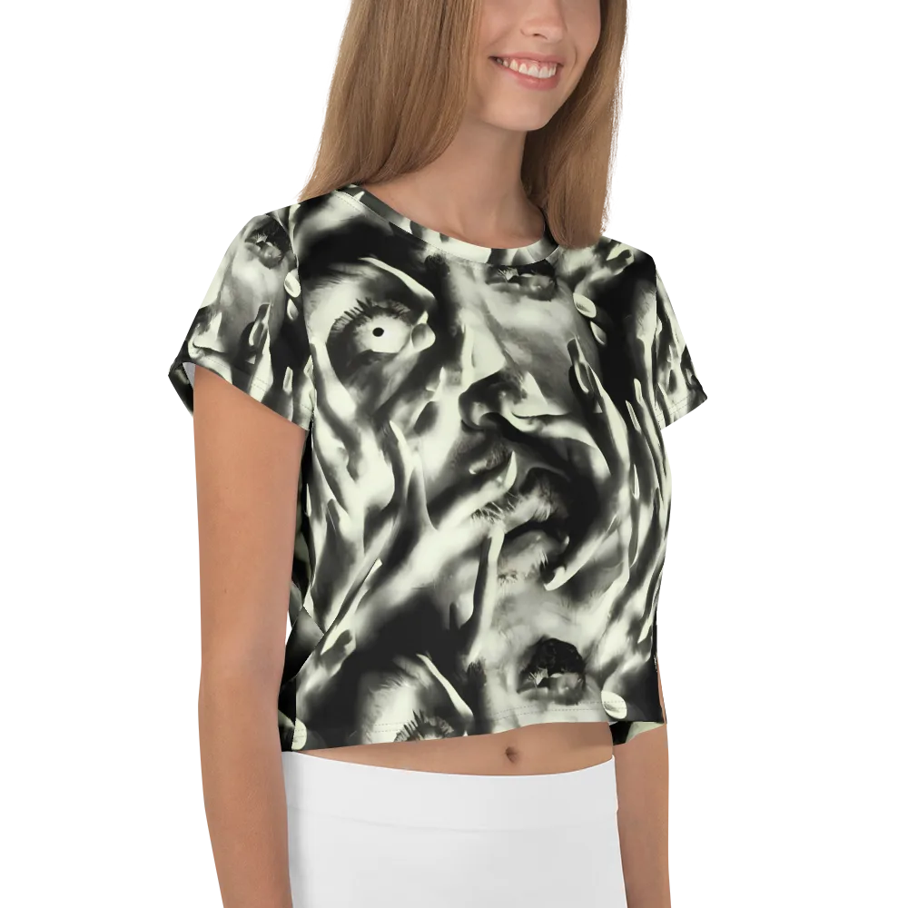Shadowed Mystique on Crop Tee — Right