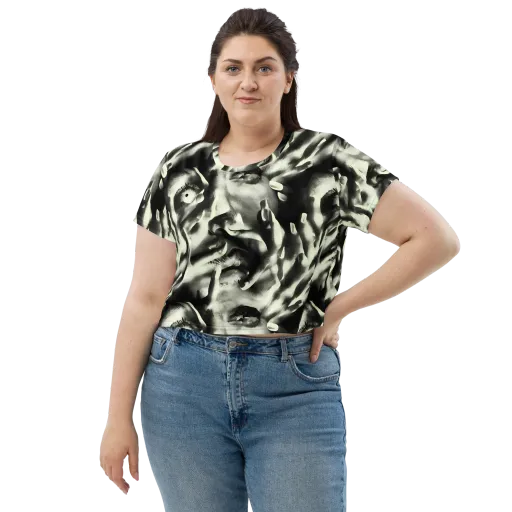 Shadowed Mystique on a Crop Tee