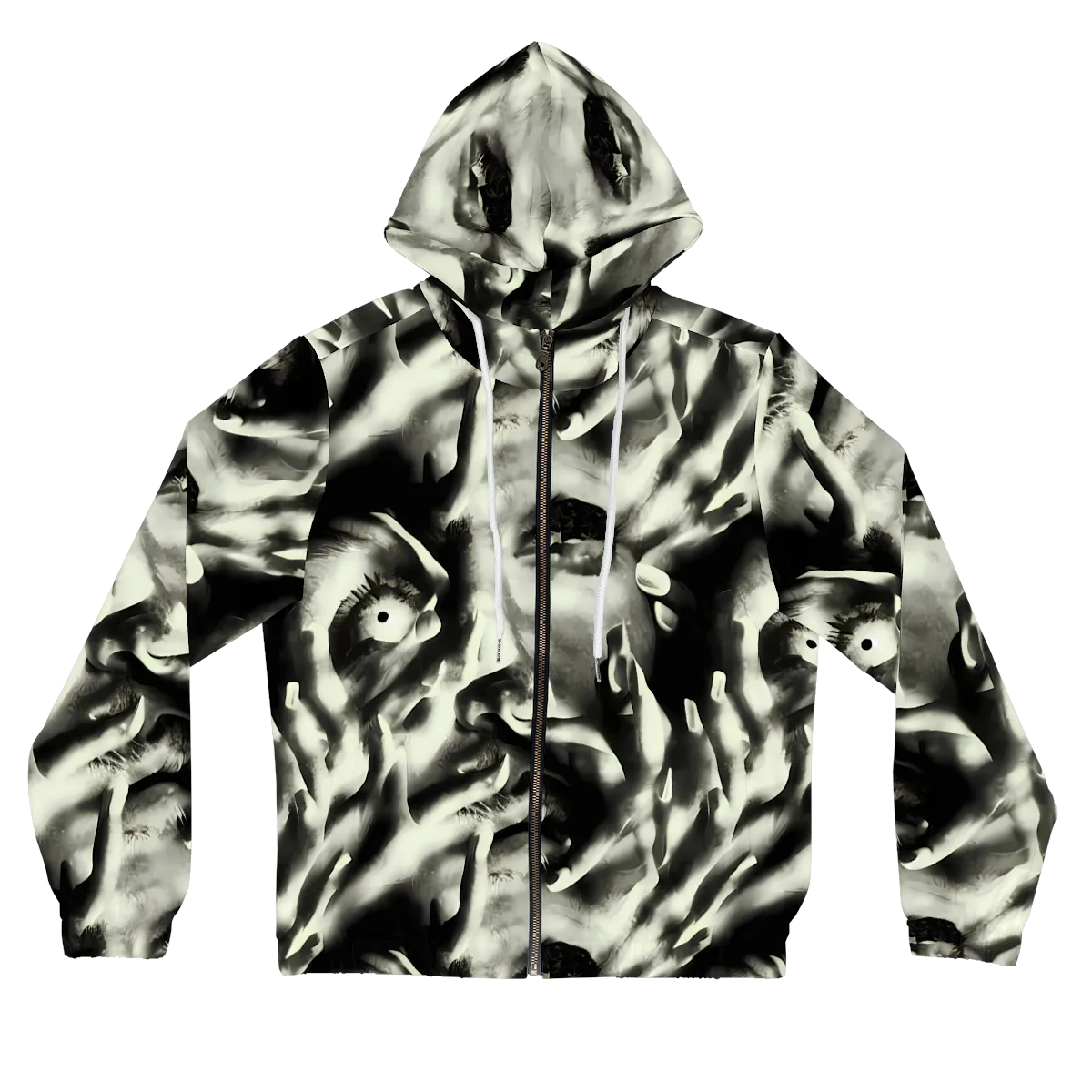Shadowed Mystique on Women's Full-Zip Hoodie — Front