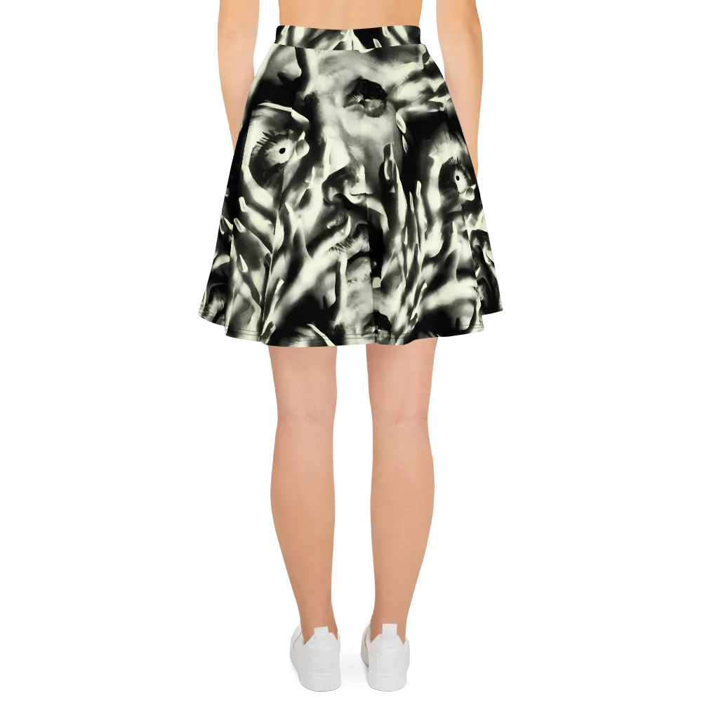Shadowed Mystique on Skater Skirt — Back