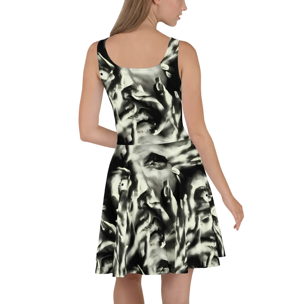 Shadowed Mystique on Skater Dress — Back