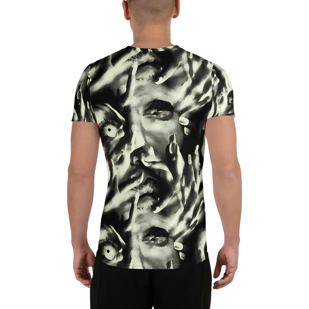 Shadowed Mystique on Men's Athletic T-Shirt — Back