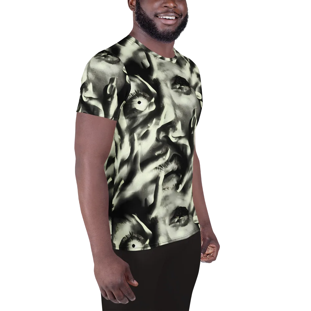 Shadowed Mystique on Men's Athletic T-Shirt — Right