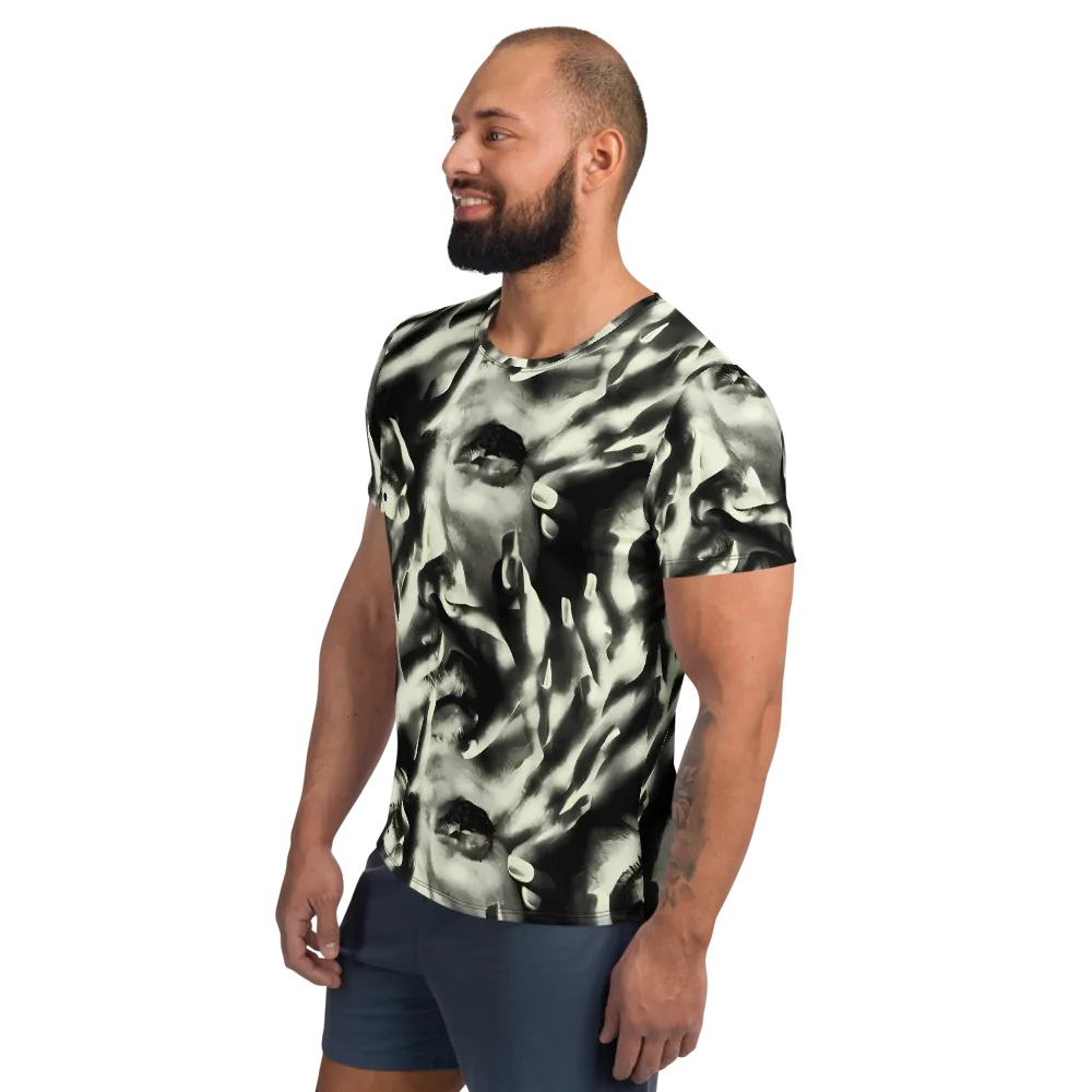 Shadowed Mystique on Men's Athletic T-Shirt — Left