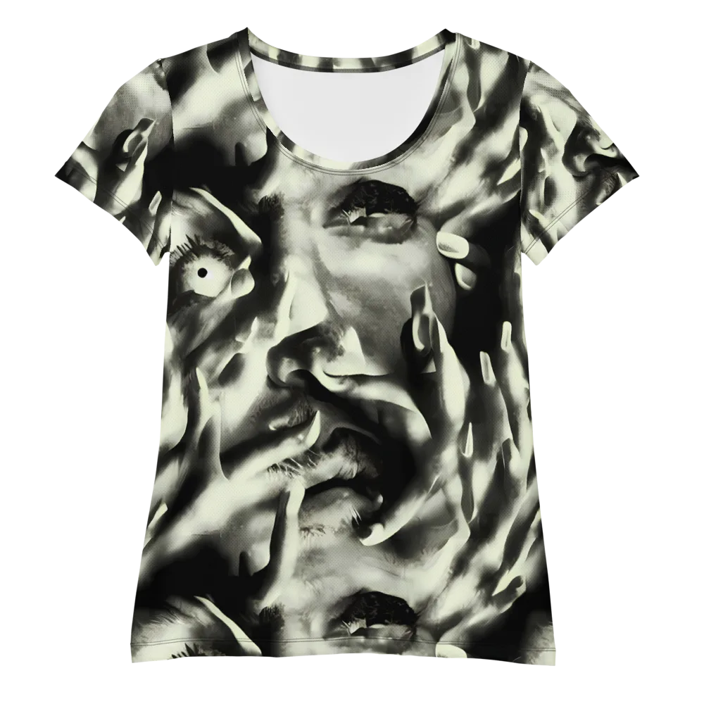 Shadowed Mystique on Women's Athletic T-Shirt — Front