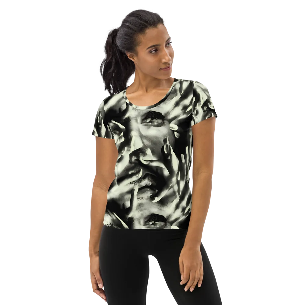 Shadowed Mystique on Women's Athletic T-Shirt — Front
