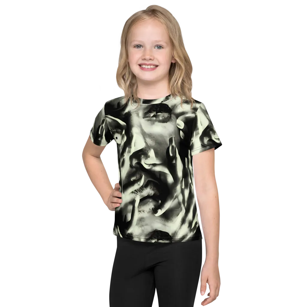 Shadowed Mystique on Kids Crew Neck T-Shirt — Front