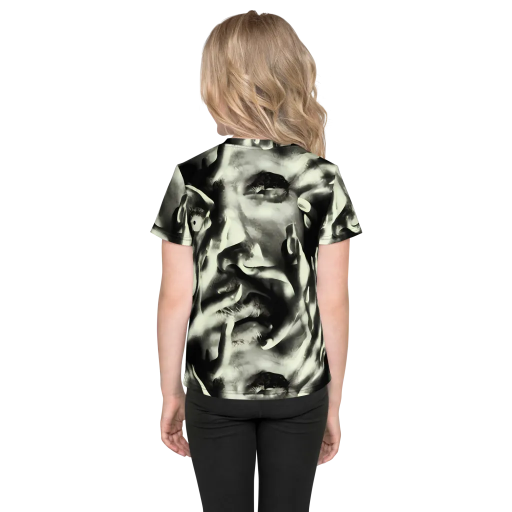 Shadowed Mystique on Kids Crew Neck T-Shirt — Back