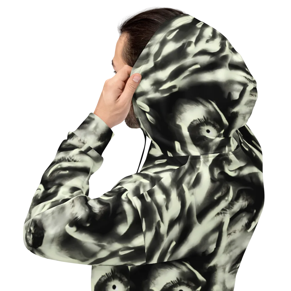 Shadowed Mystique on Hoodie — Back