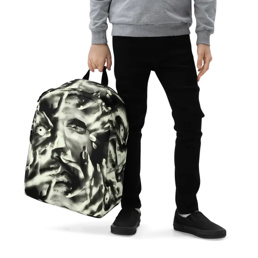 Shadowed Mystique on a Minimalist Backpack