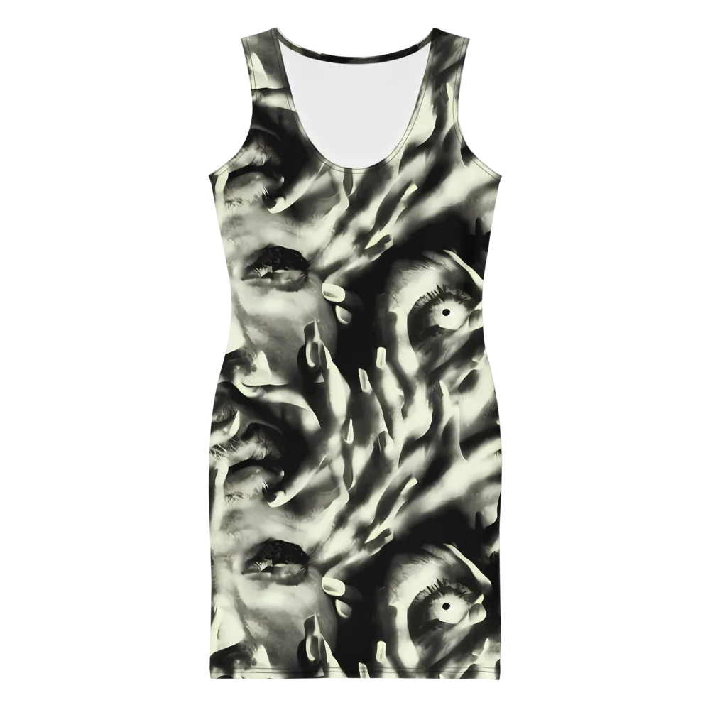 Shadowed Mystique on Bodycon Dress — Front