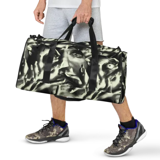 Shadowed Mystique on a Duffle Bag