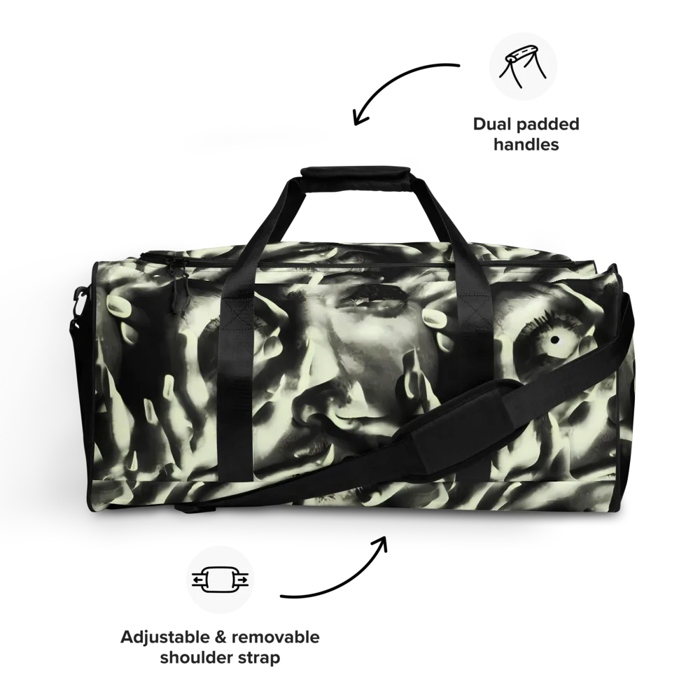 Shadowed Mystique on Duffle Bag — Front