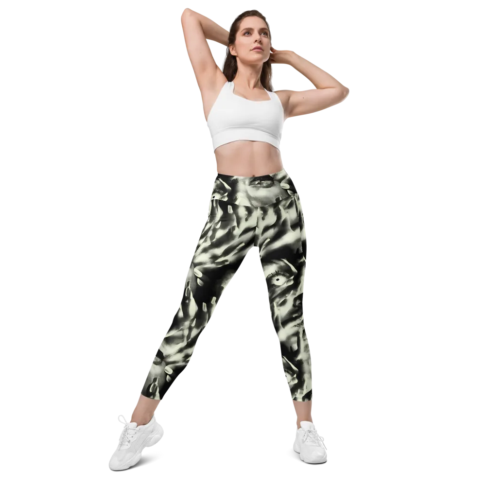 Shadowed Mystique on Leggings with Pockets — Front
