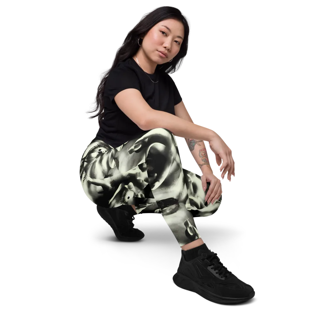 Shadowed Mystique on Leggings with Pockets — Right Front