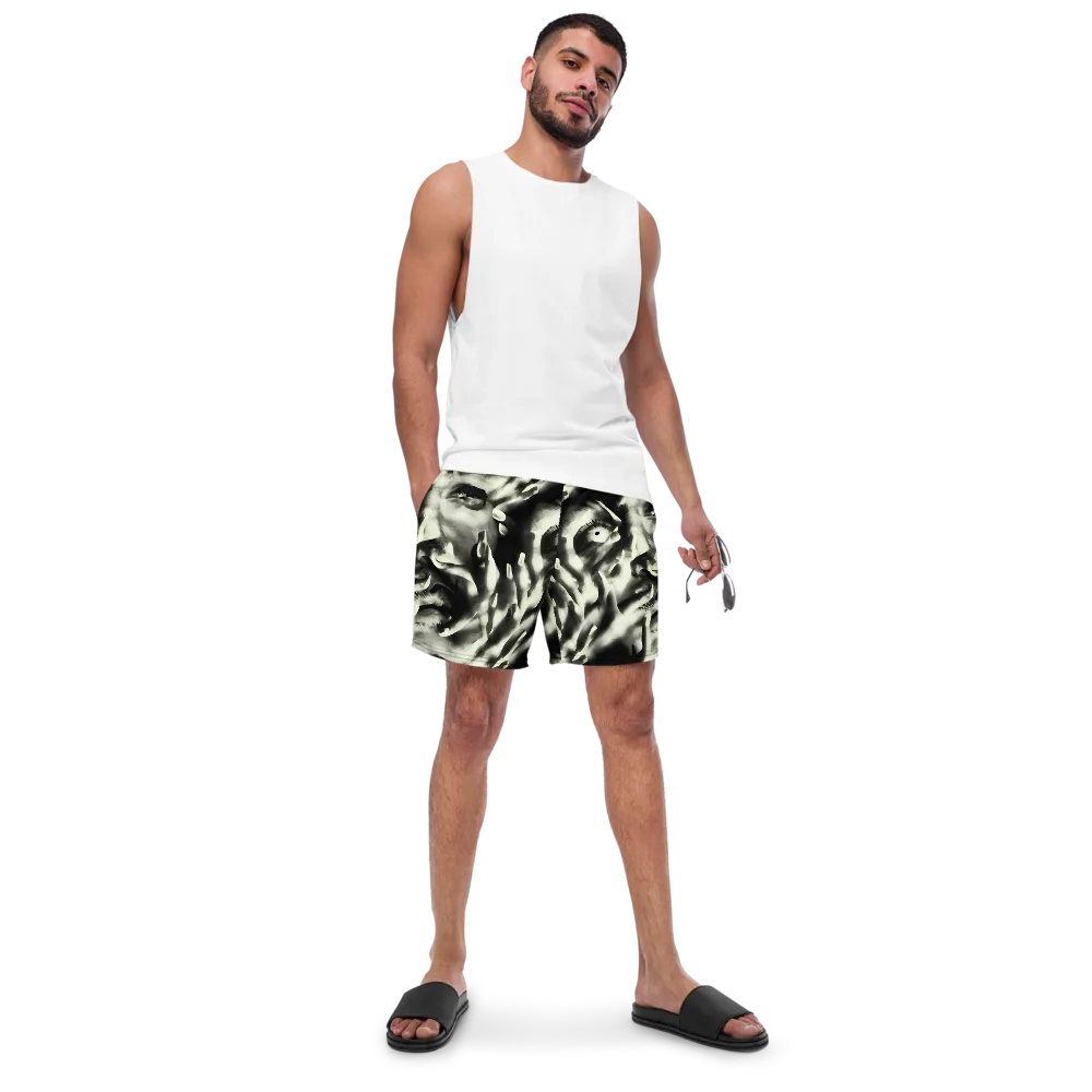 Shadowed Mystique on Swim Trunks — Front