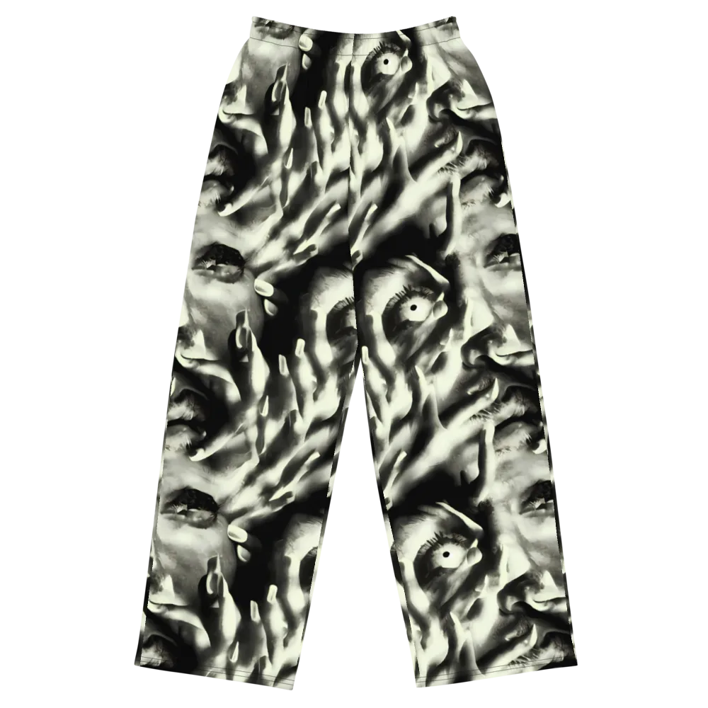 Shadowed Mystique on Wide-Leg Pants — Front