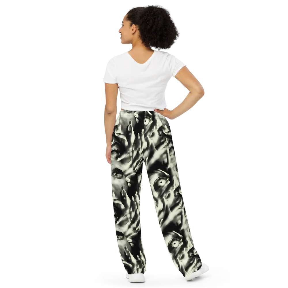 Shadowed Mystique on Wide-Leg Pants — Back