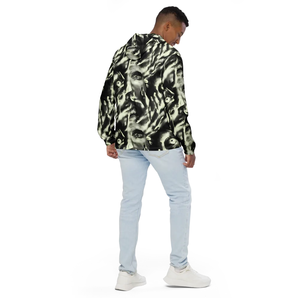 Shadowed Mystique on Men's Windbreaker — Back